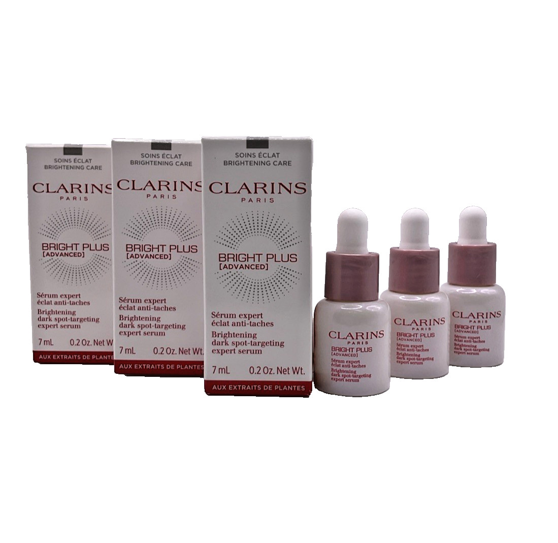 Clarins Bright Plus Advanced Brightening Serum Cryo Flash Cream Mask EXP 2029