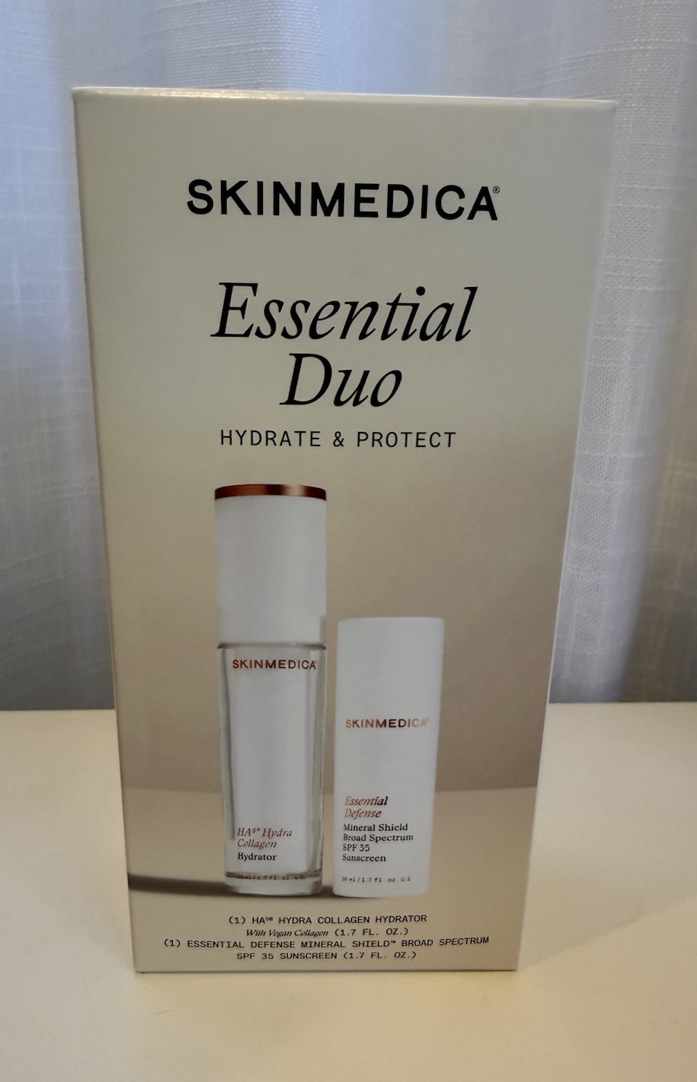 SkinMedica Essential Duo- HA5 Hydra Collagen 1.7 Oz & Sunscreen SPF 35. 2/28
