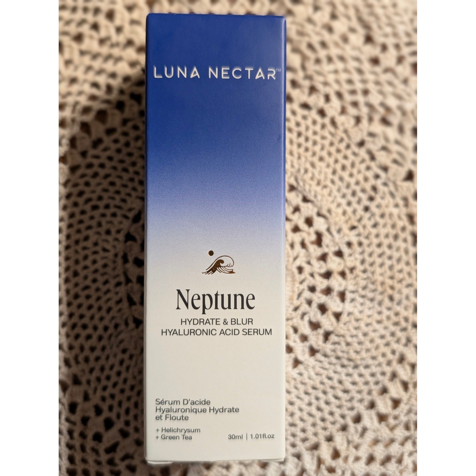 Luna Nectar Neptune Hyaluronic Acid Hydrate & Blur Serum 30ml 1.01oz New in Box
