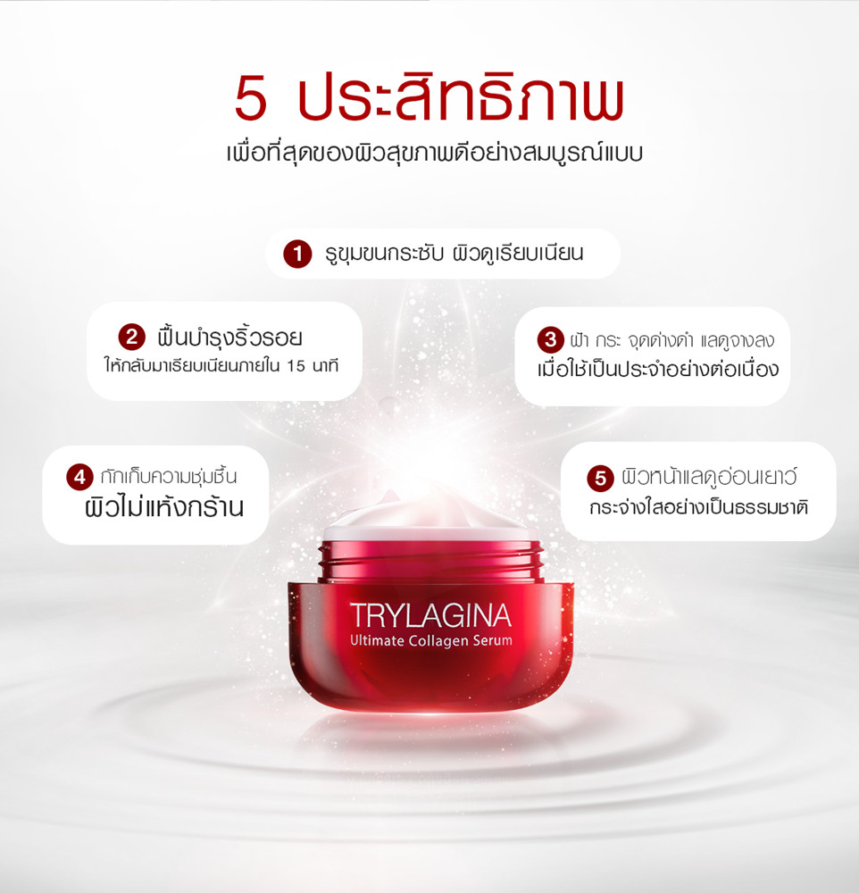2X TRYLAGINA Ultimate Collagen Serum 12X Anti-Aging Wrinkle Moisturizing 5g