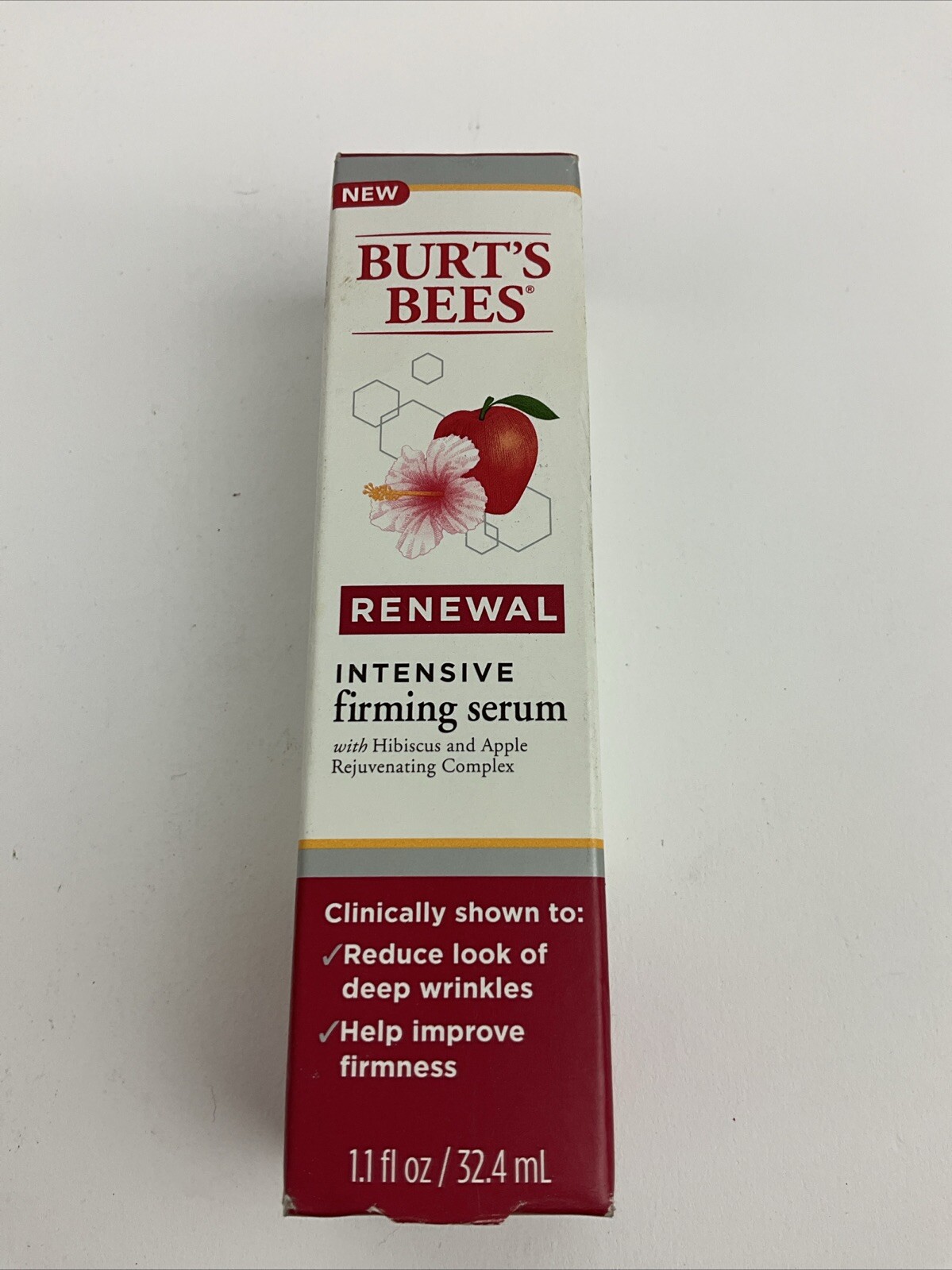 Burt’s Bees Renewal Intensive Firming Serum Hibiscus And Apple 1.1 Fl Oz
