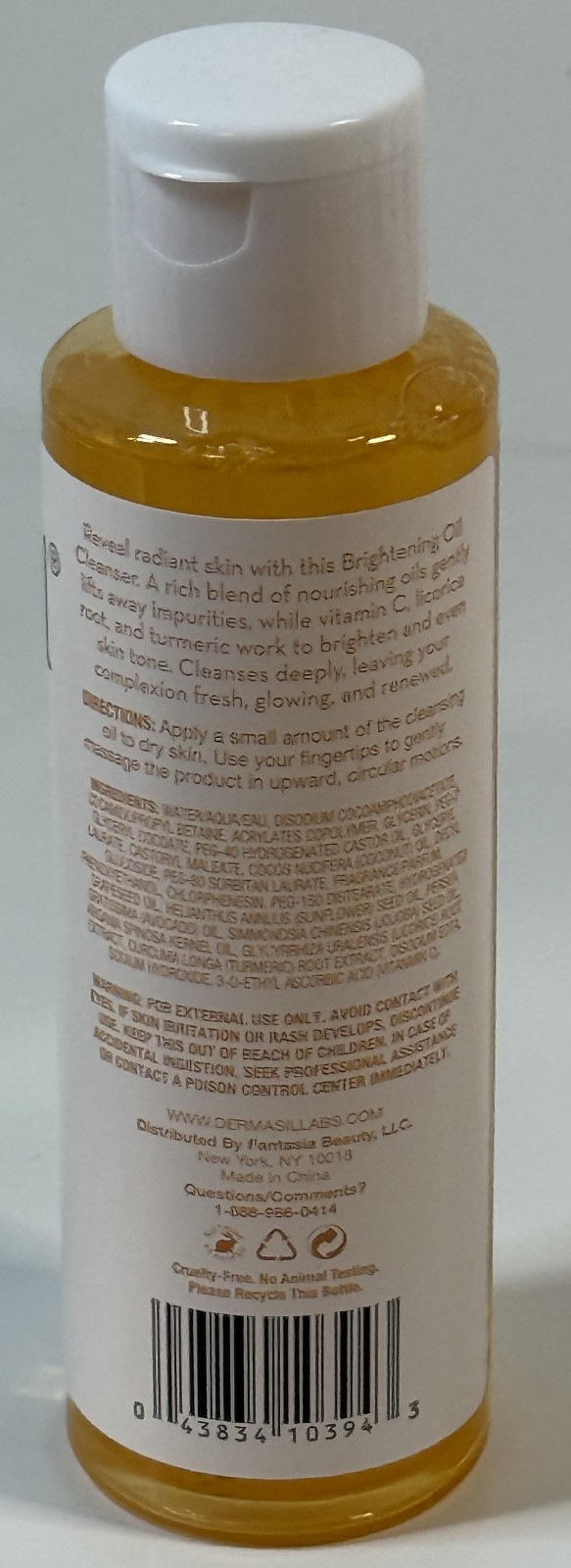 Dermasil Oil Cleanser Lot of 3 Vitamin C, Jojoba Oil, Ceramides, Turmeric Argan