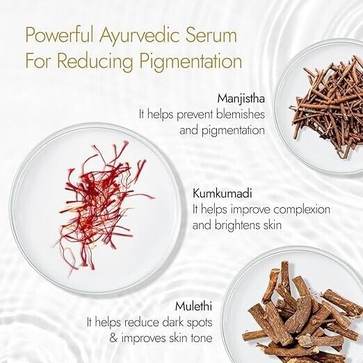 Kapiva Kumkumadi Glow Serum (30Ml) Helps Reduce Dark Spots & Pigmentation