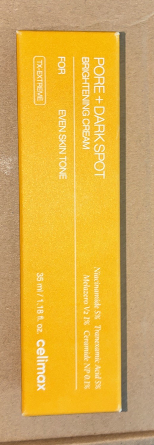 Celimax Pore + Dark Spot Brightening Cream 35ml | Niacinamide | Tranexamic Acid