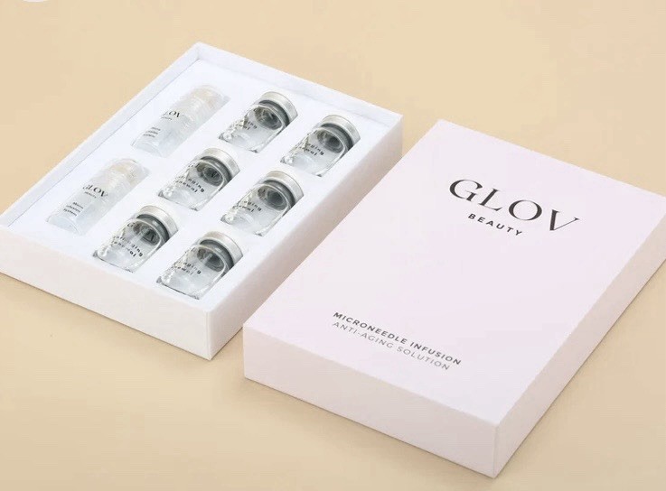 NIB Pcs GLOV Beauty Microneedle Infusion Anti-Aging Solution 8 Bottles