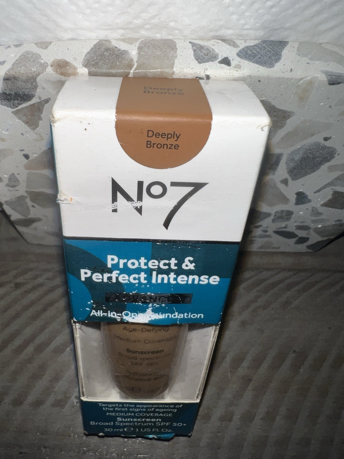 No7 Protect & Prefect Intense Advance Serum Deeply Bronze SPF 50+ 30ml [New]