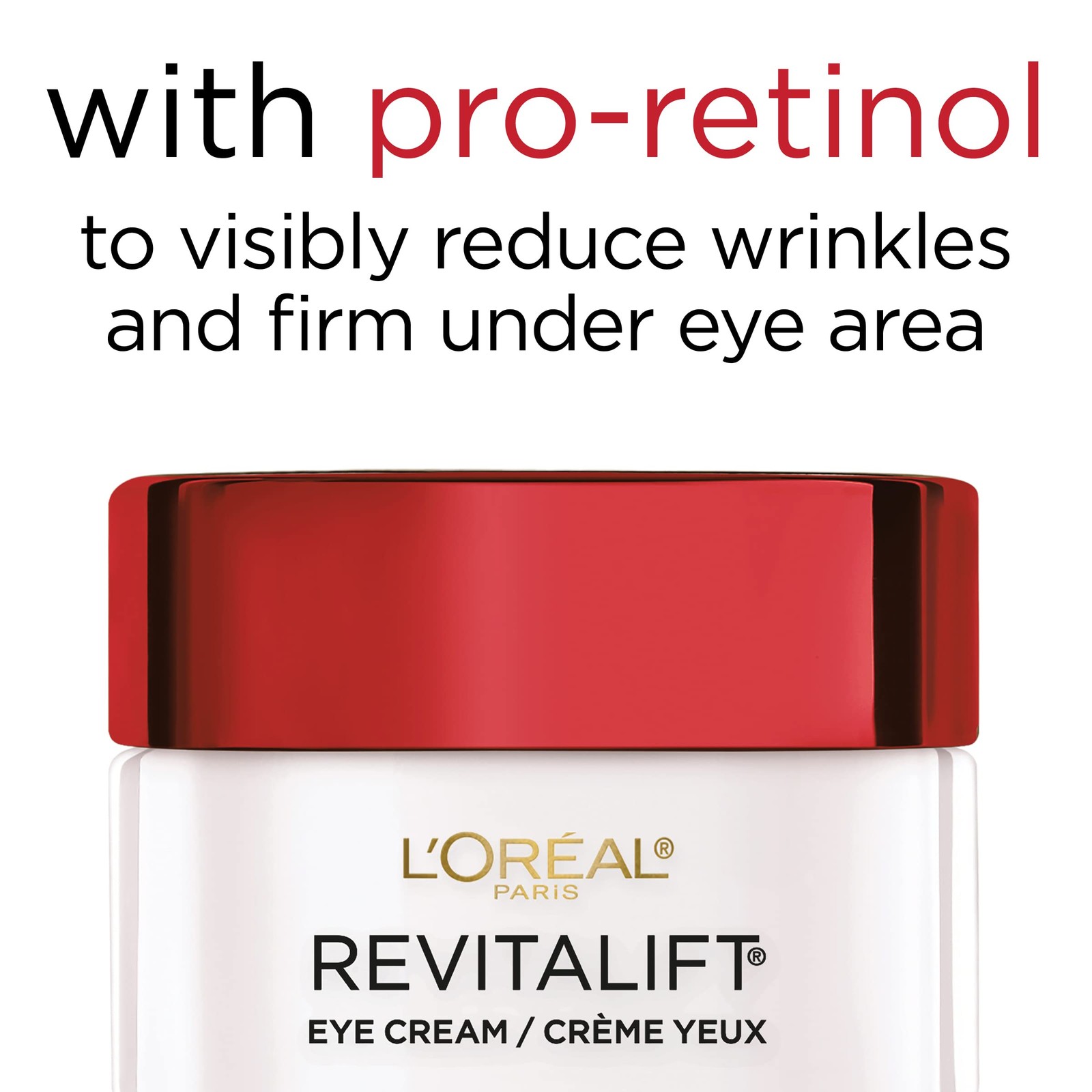 Skincare Revitalift Anti-Wrinkle and Firming Eye Cream with Pro Retinol, Trea…