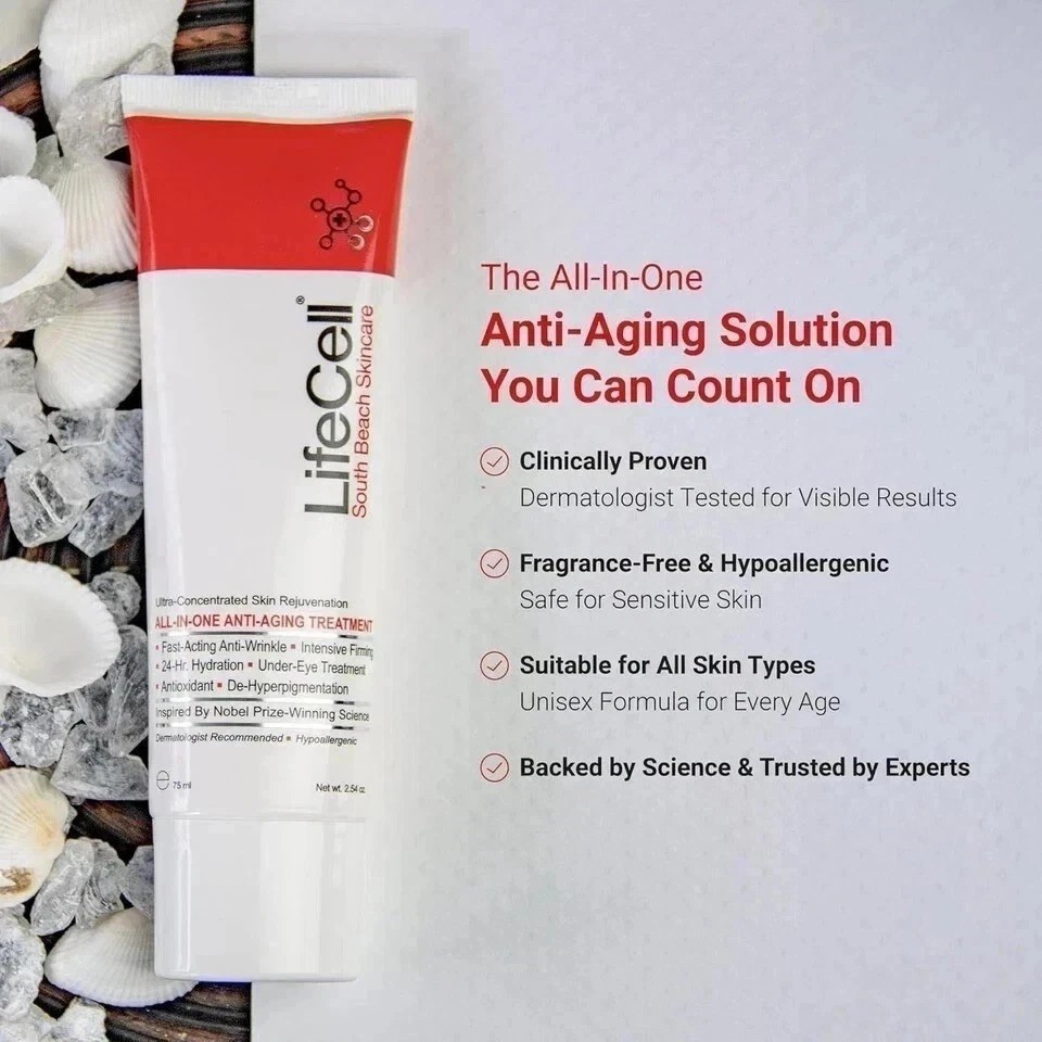 South Beach All-In-One Anti-Aging Treatment, 2.54oz – Firming & Hydrating Care