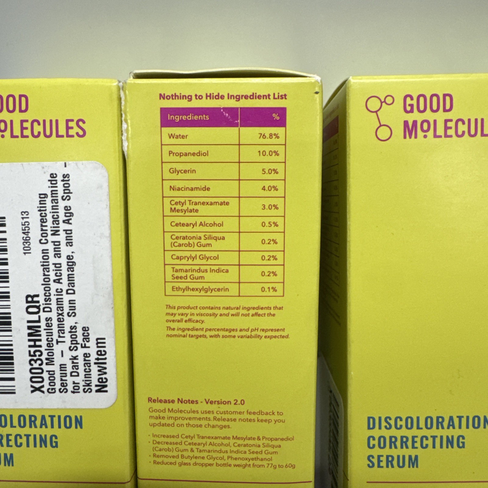 4 Pack! Good Molecules Discoloration Correcting Serum – 1fl. oz. NIB (4oz Total)