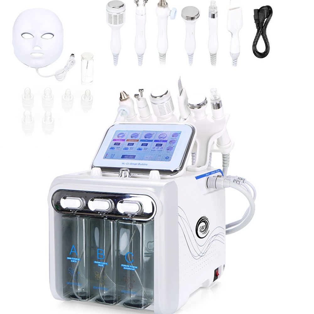 6/7 in 1 Hydrogen Water Facial Cleaner Aqua Peel Dermabrasion Beauty Machine USA