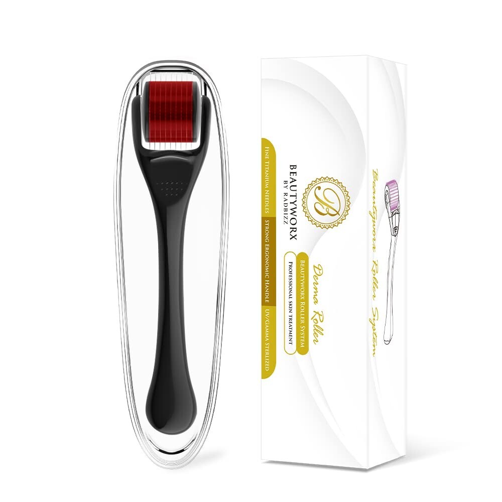 Rodillo de microagujas de 0.25 mm para el cuidado facial, del cabello y la barba