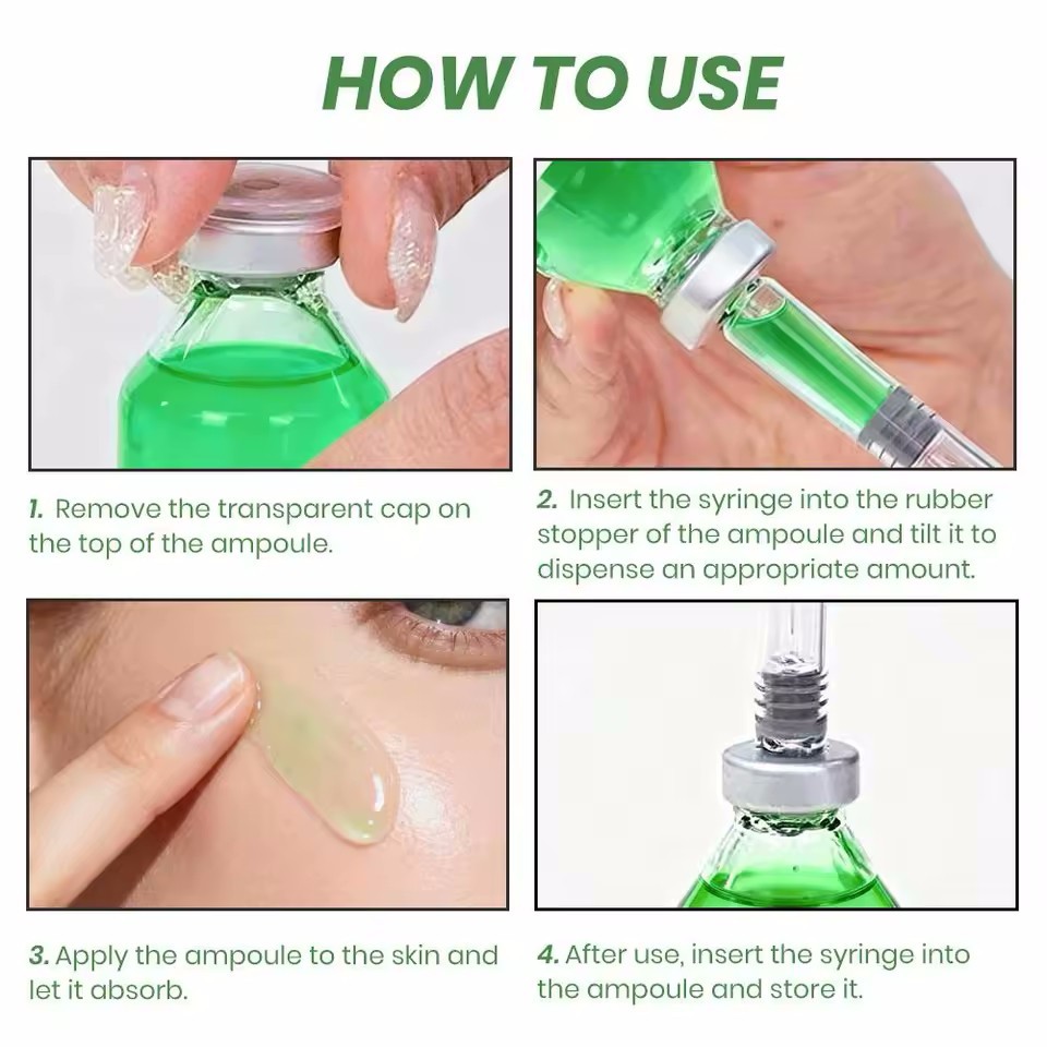 PDRN Centella Skin Care Ampoule Moisturizing Facial Serum | 2 pcs of 30 ml