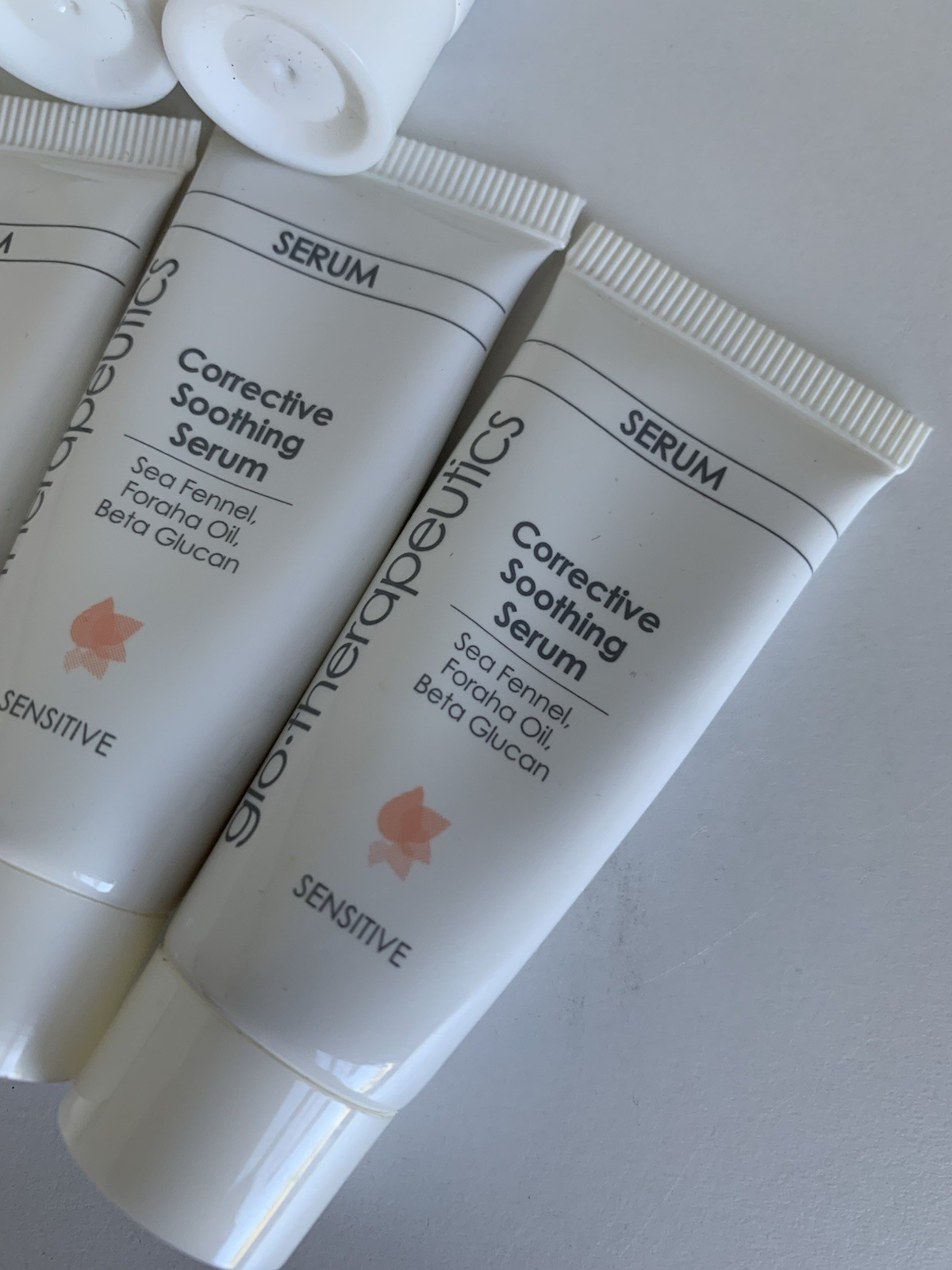 glo therapeutics corrective soothing serum .5 Oz Lot Of 10 Travel Sensitive Skin