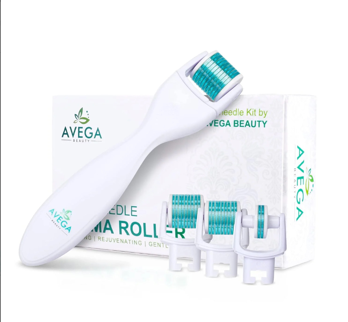 600 Titanium Micro Needle Derma-Roller kit- Skin Roller 0.25 Mm Acne Scars