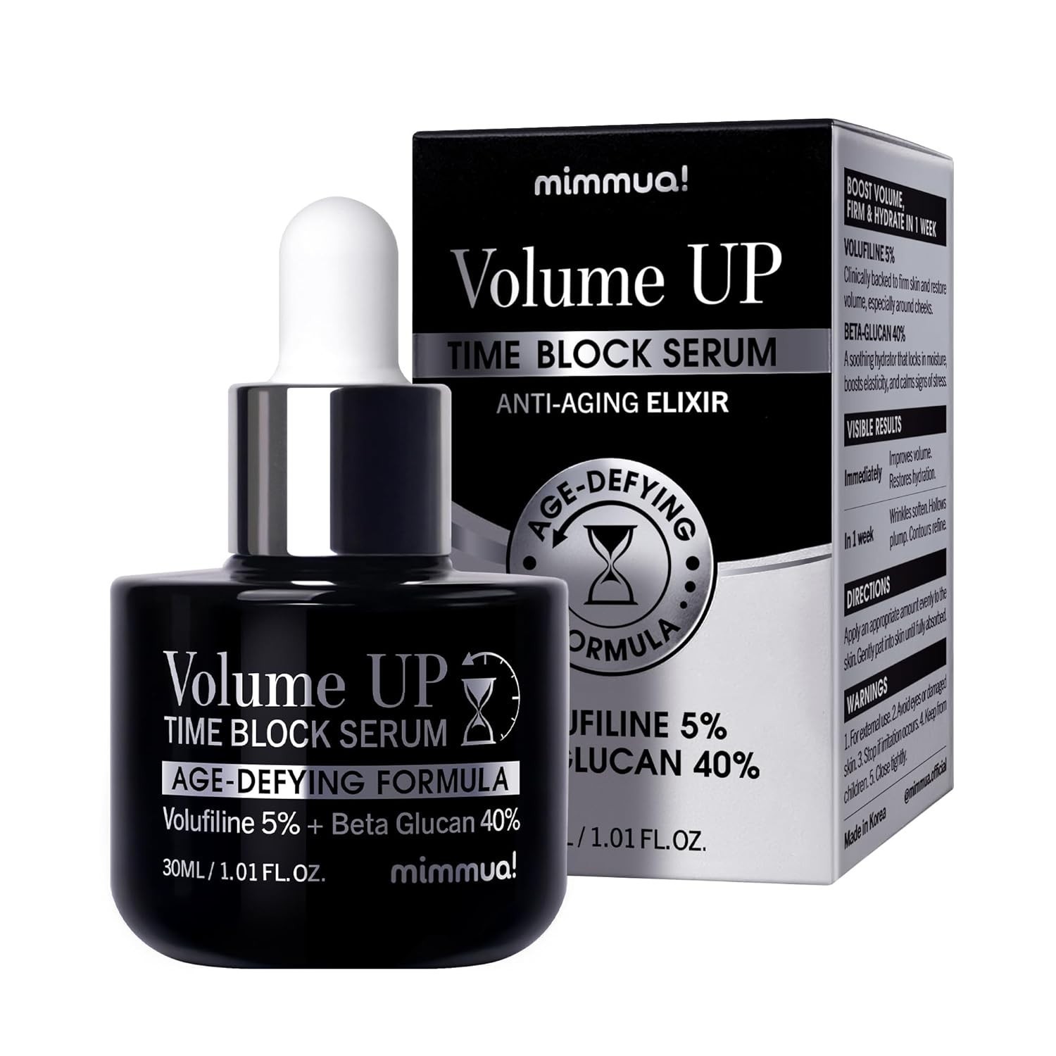 Volume UP Time Block Serum – Anti-Aging Wrinkle Filler, Volufiline + Beta Glucan