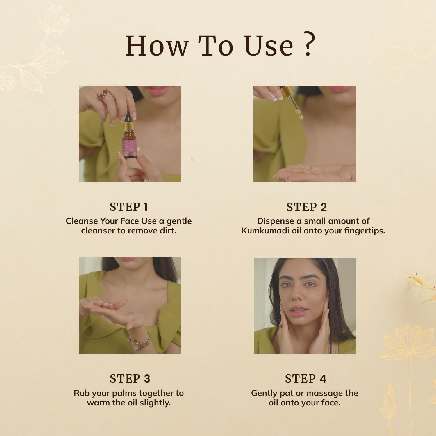 Ayurvedic Kumkumadi Oil with 22 Herbs Deep Nourishment & Reduces Fine Lines 10ml