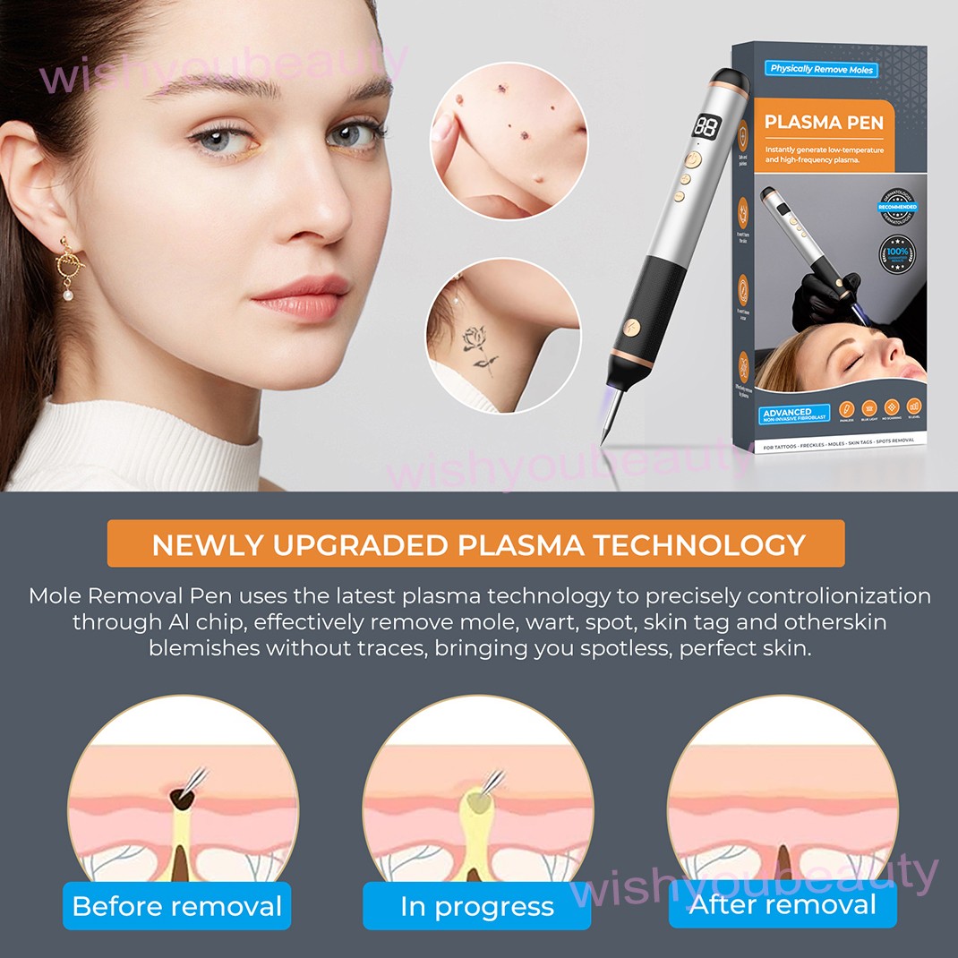 Plasma Pen Physically Skin Tag Mole Remover 15 Levels Laser Spot Removal Machine