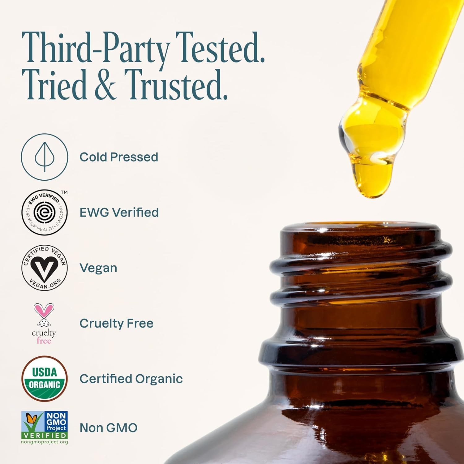 100% Pure Organic Rosehip Oil – Hydrating Carrier Oil for Face & Hair Care