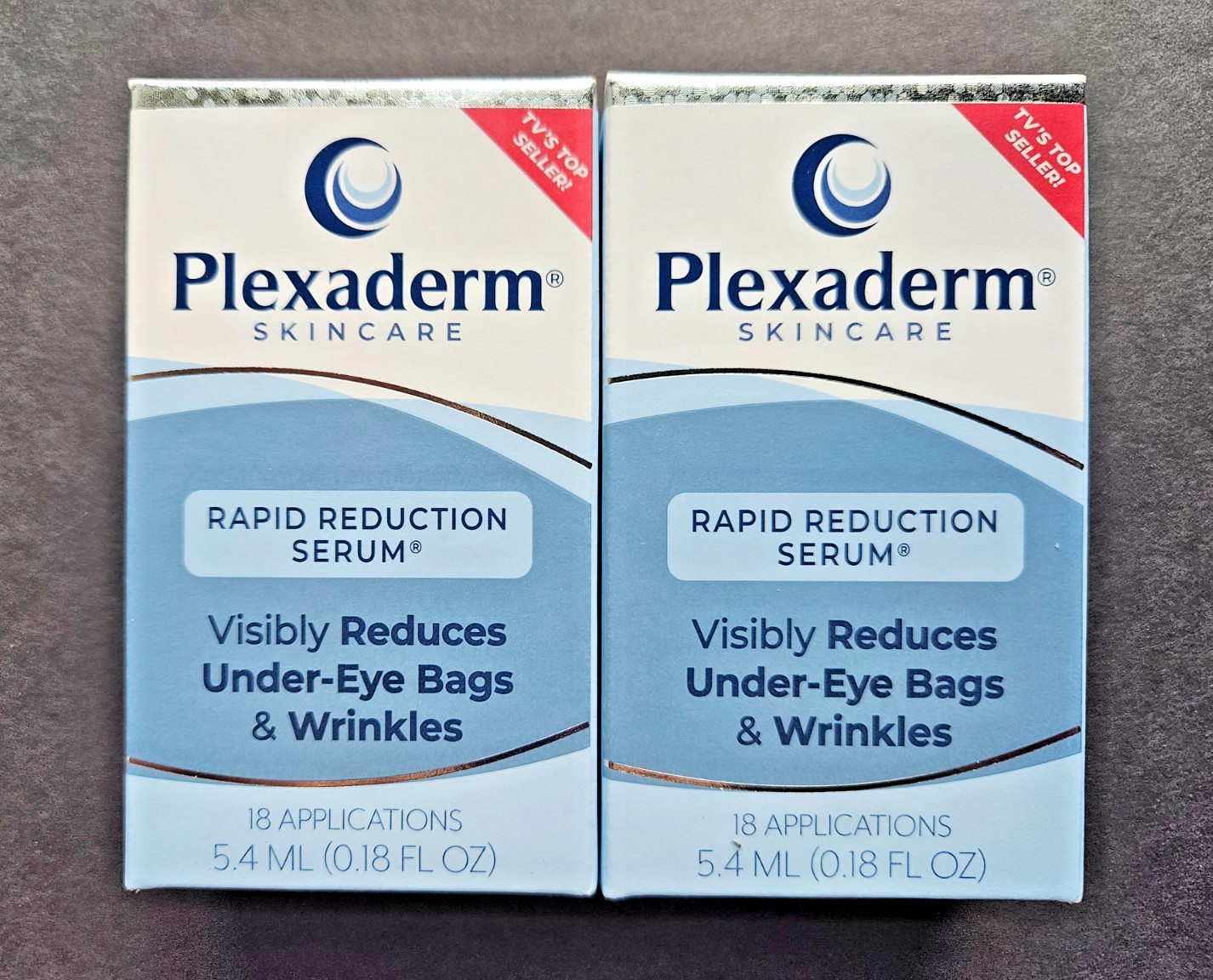 2 PACK Plexaderm Skin Care Rapid Reduction Serum Bags & Wrinkles 18 Uses, SEALED