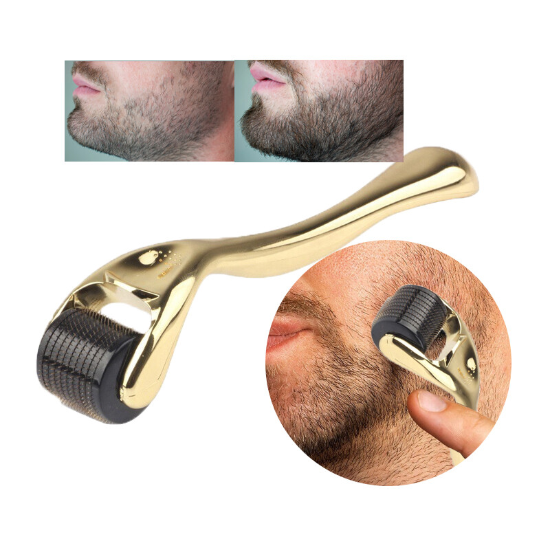 Micro Needle 540 Roller Derma Roller Titanium Hair/Beard Regrowth Anti Hair Loss