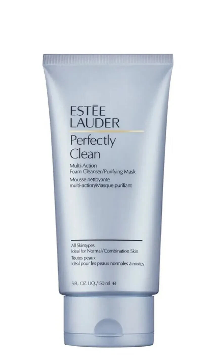 Estee Lauder PERFECTLY CLEAN Multi-Action Foam Cleanser/PurifyingMask – 5oz -NEW