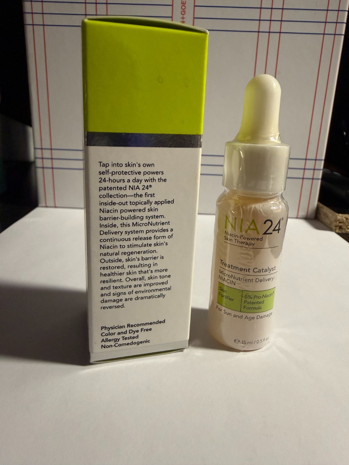 Nia 24 Niacin Face Oil Treatment Catalyst Fortifier Sun Age Damaged Skin 0.5 oz