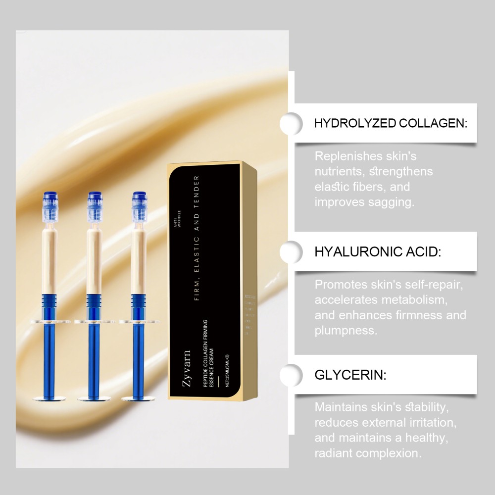 Zyvarn 15ml Polypeptide Collagen Elastic Essence Cream, Anti-Wrinkle Moisturizer