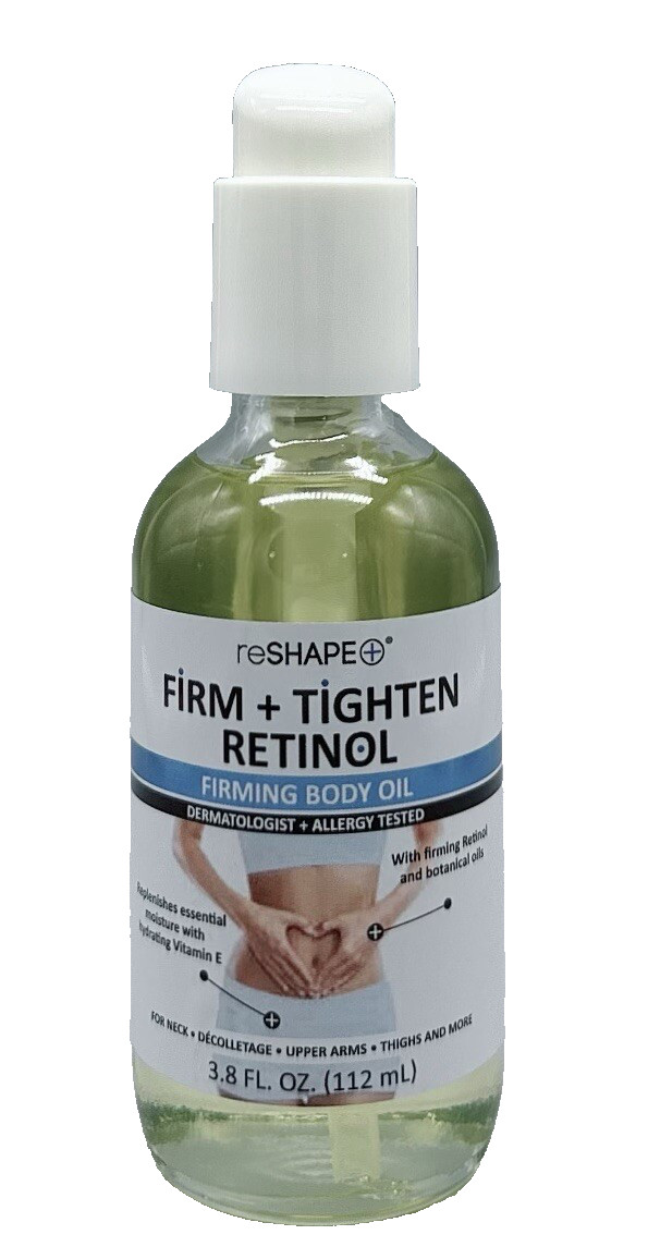 reSHAPE Firm + Tighten Retinol Firming Body Oil 3.8 fl oz New