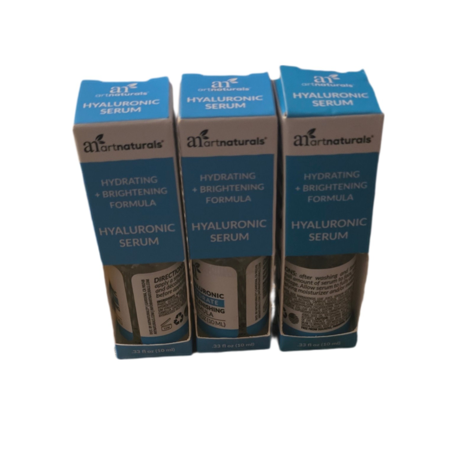 A1 Artnaturals Beauty Natural Hyaluronic Serum Bundle of 3 – 0.33 fl oz Each