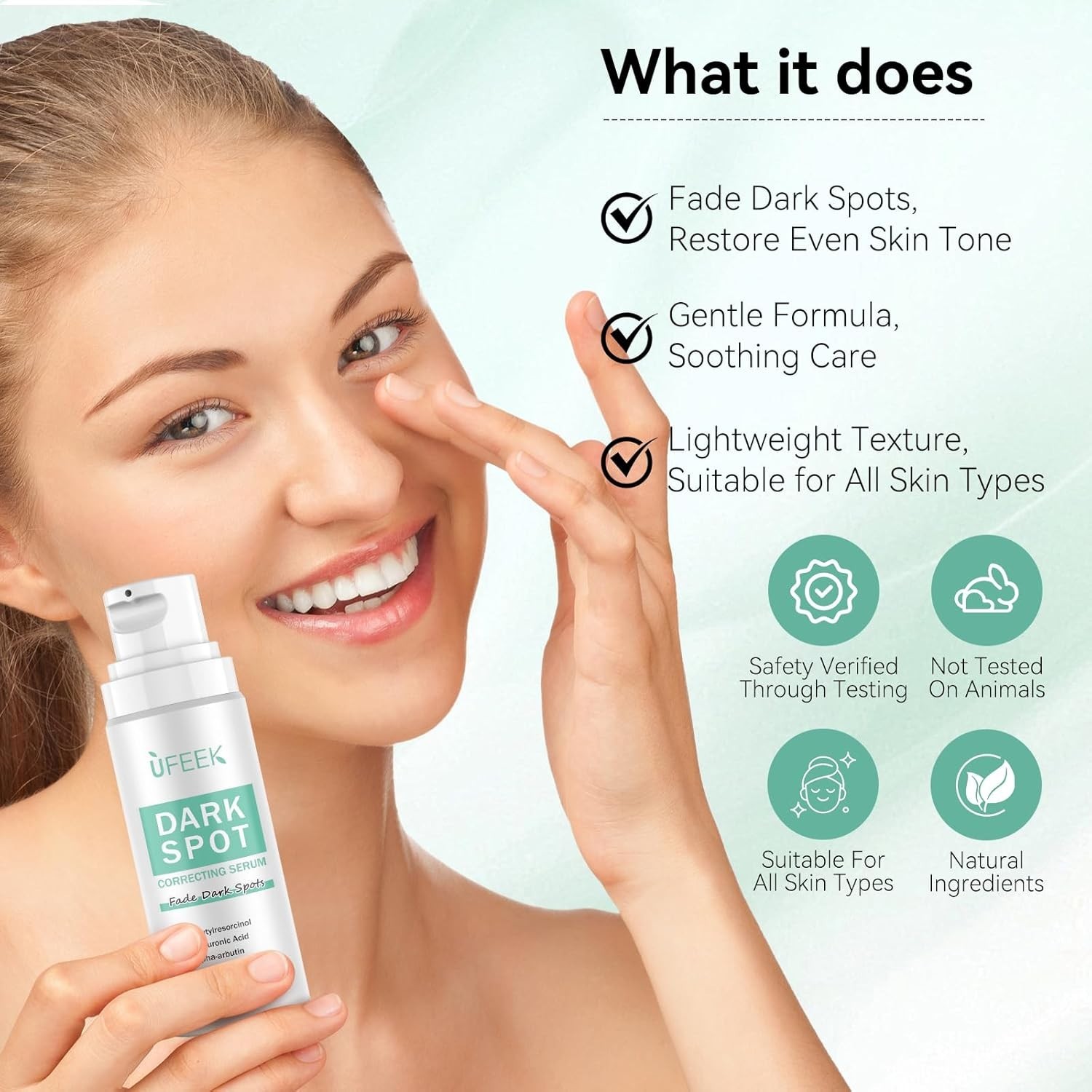 Daily Dark Spot Corrector Serum – 1.7 Fl Oz for Men & Women, Gentle Formula