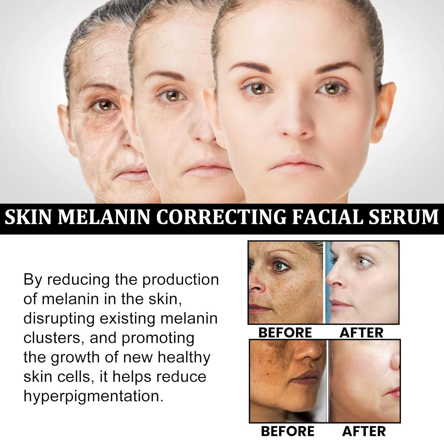 Vitamin C & Collagen Infused Melanin Correcting Serum – Hydrating Duo 2.14oz
