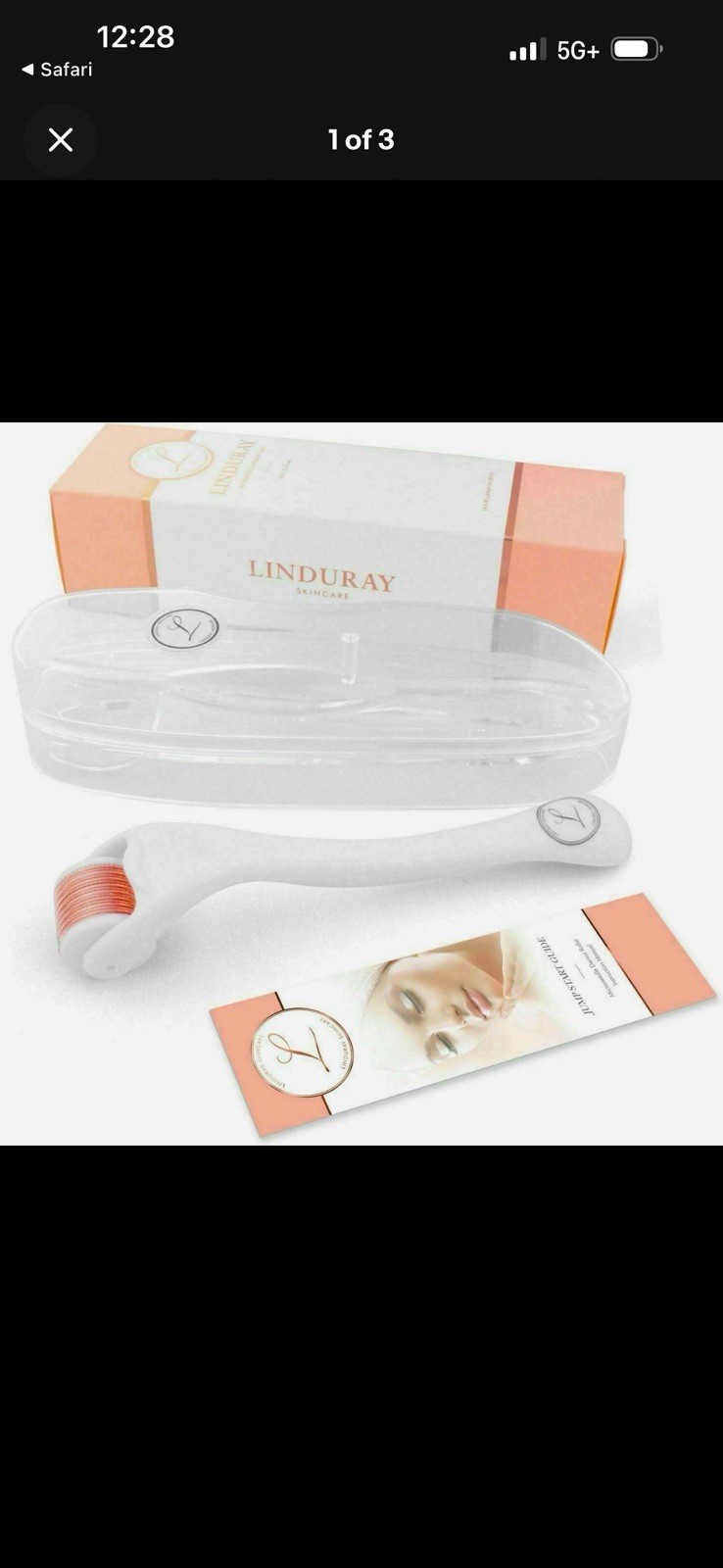 Linduray Titanium Derma Roller 1.0mm W Anti-Aging, Wrinkle Reduction