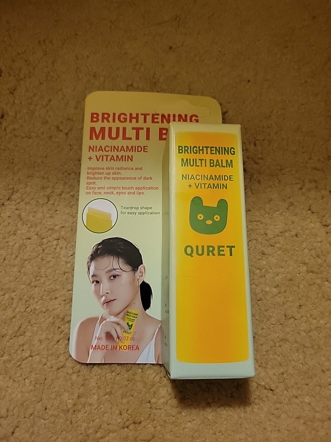 Quret Brightening Multi BalmNiacinamide + Vitamin • Reduce Spots Exp 10/2026