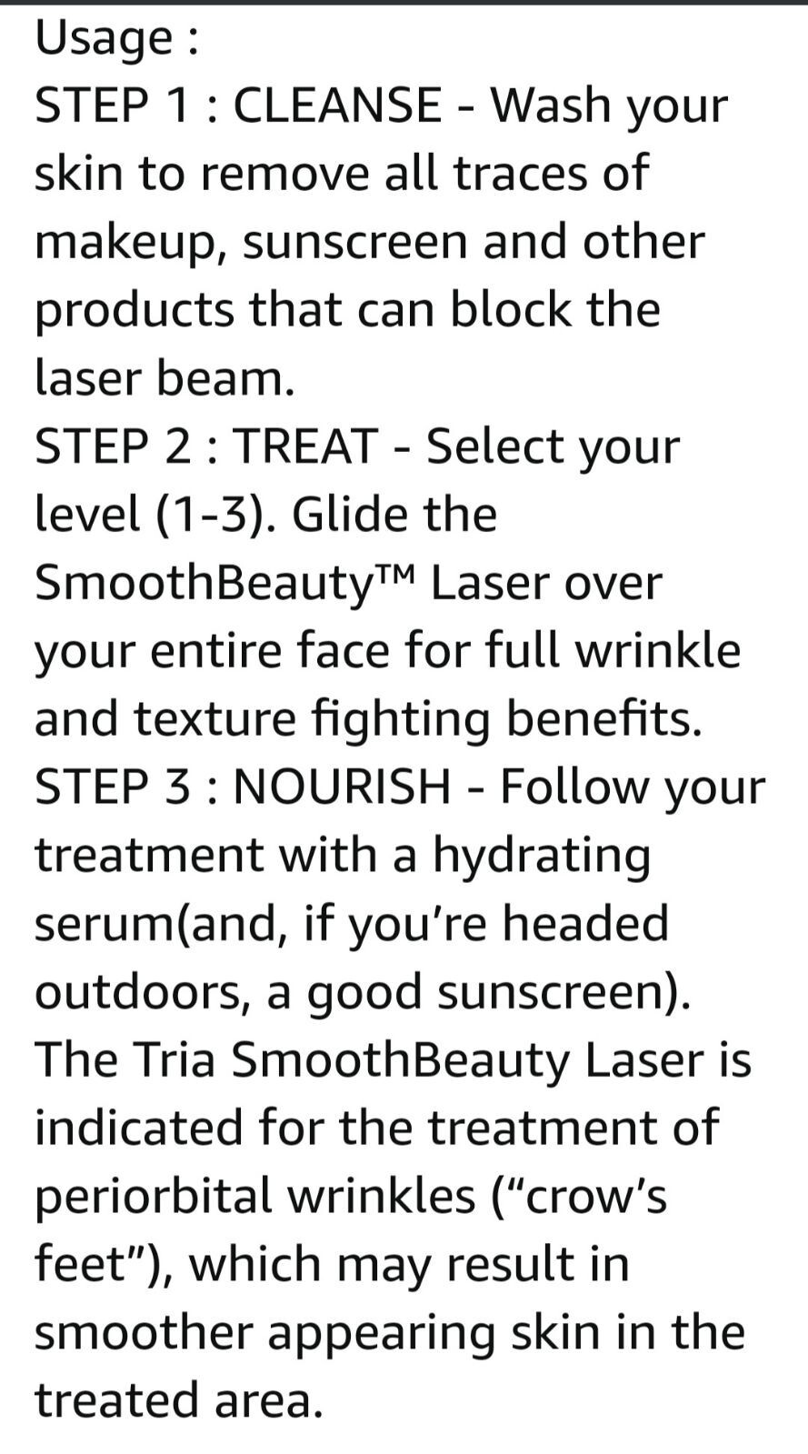 Authentic Tria Age Defying / Smooth Beauty Laser, FDA cleared, Lilac – No Box