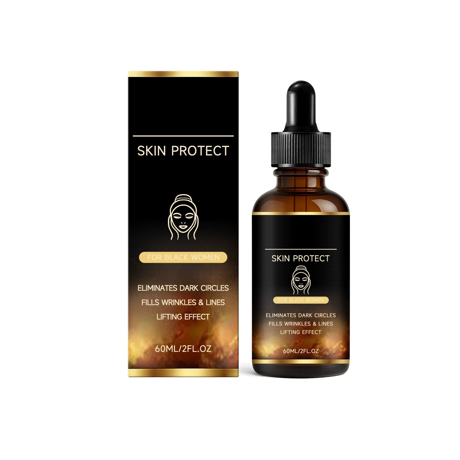 1-5PCS Skin Protect Serum Black Women Gentle Facial Skin Care Moisturizing Serum