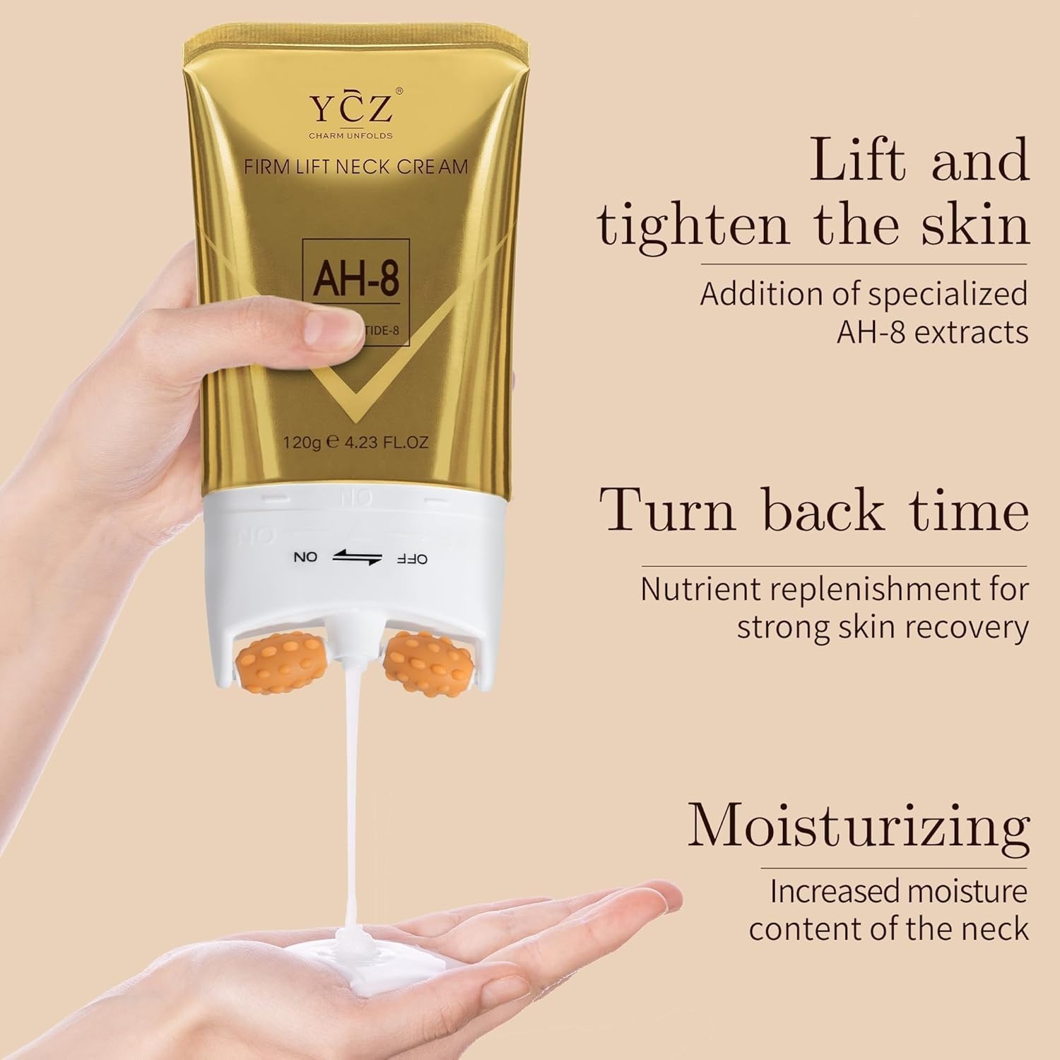 Eco-Friendly Neck Care Cream – AH-8 Firming Lotion with Aromatherapy Benefits