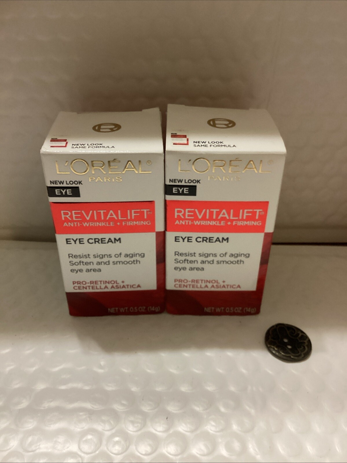 2x Loreal Paris Eye Revitalift Anti-Wrinkle + Firming Eye Cream 0.5oz