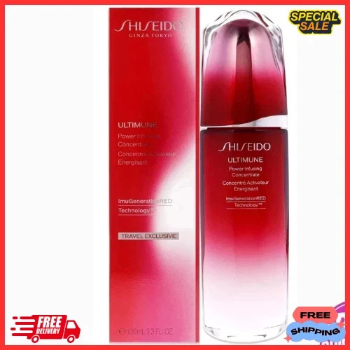 SHISEIDO ULTIMUNE Power Infusing Concentrate 100ml 3.3oz New Free Delivery