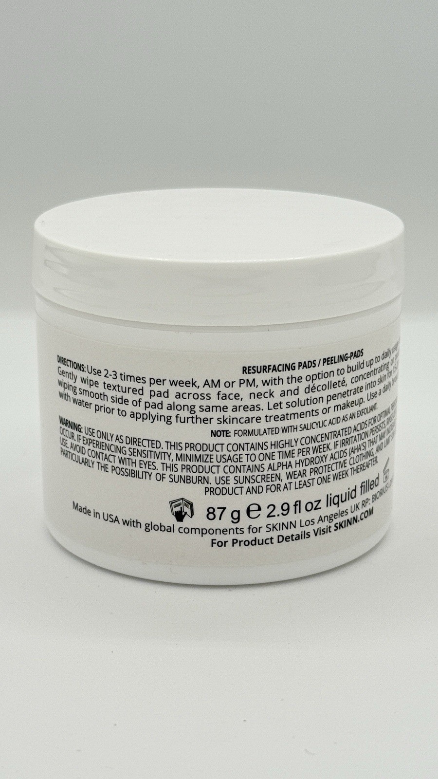 Skinn NON-NEGOTIABLES Multi-Acid Resurfacing Pads (60 PADS) 2.9 Oz
