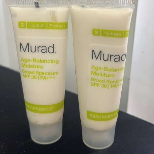 2x Murad Resurgence Age-Balancing SPF 30 PA+++ 1.2 oz total sealed discontinue