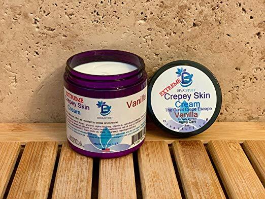 Extreme Crepey Skin Body & Face Cream W/ Hyaluronic Acid, Alpha Hydroxy,Vanilla