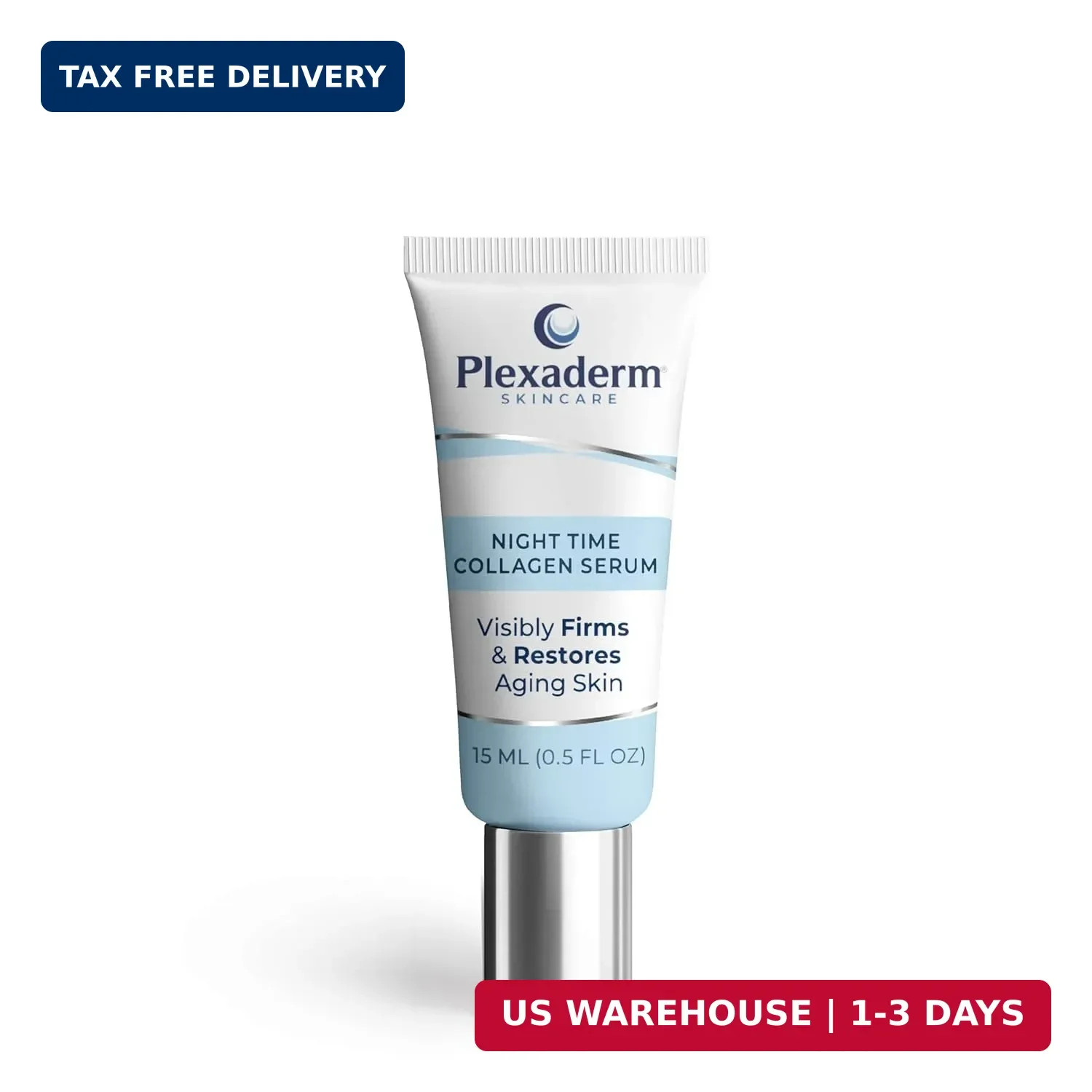 Plexaderm 15 mL Night Time Collagen Serum for Firmer, Fuller, more Youthful Look