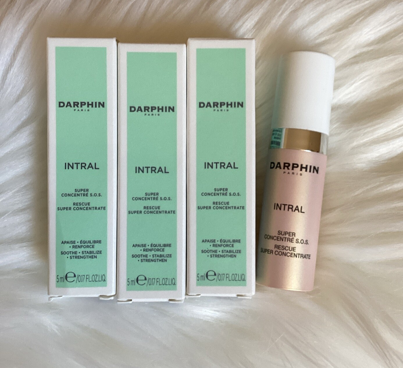 3*Darphin Intral Rescue Super Concentrate ~ Total 15ml/0.51oz Mini Size NIB