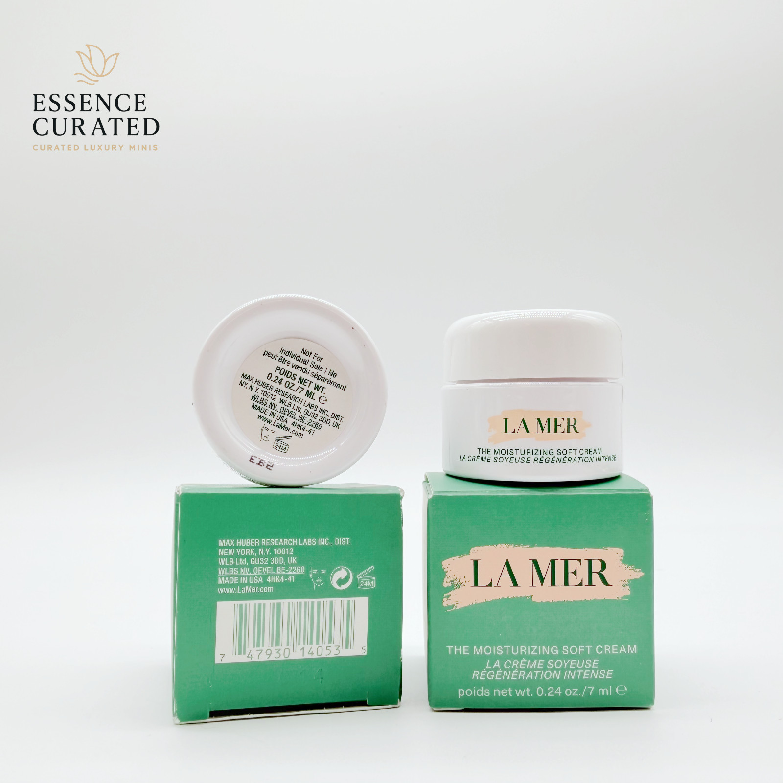 2 x La Mer The Moisturizing Soft Cream 7ml Each Deluxe Sample New In Box