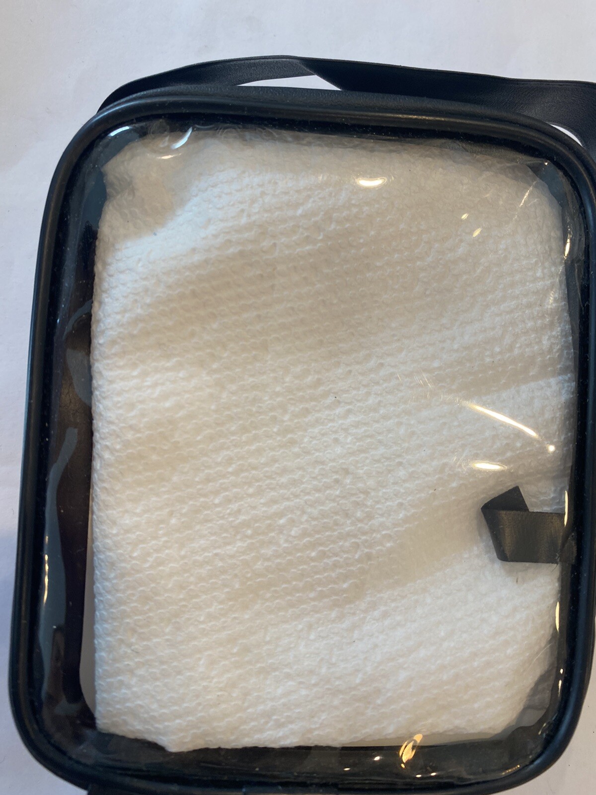 Jan Marini Skin Research Clear Storage Travel Pouch Zip Around Case 5.5” X 4.5”