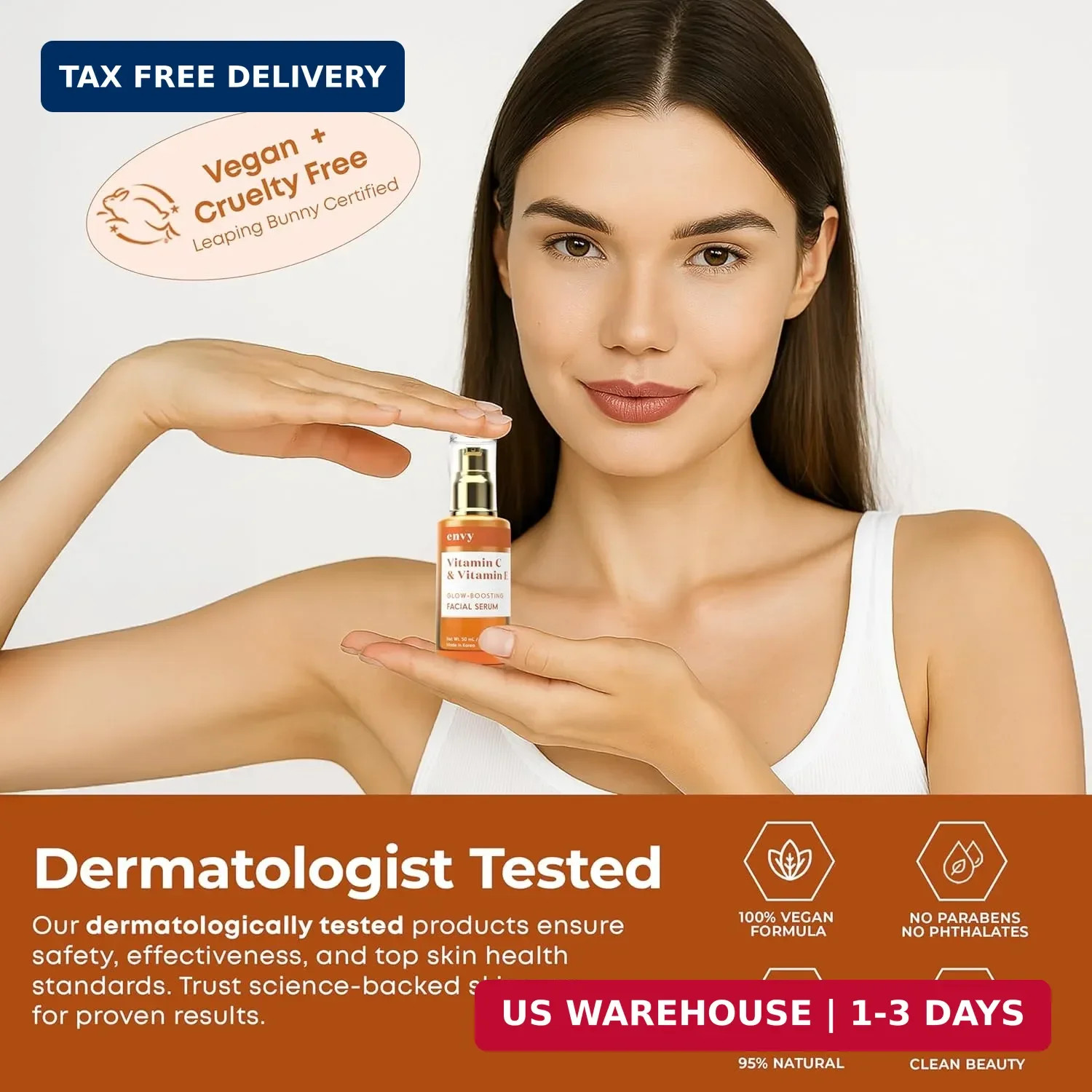 Envy Vitamin C Serum with Vitamin E & Glycerin – Skin, Dark Spot Reduction & Ant