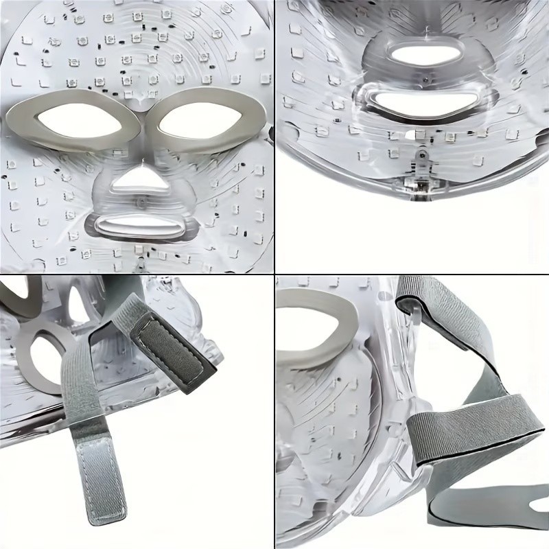 Red Light Therapy Mask 7-Color LED Face Mask Light Therapy Device with 850nm