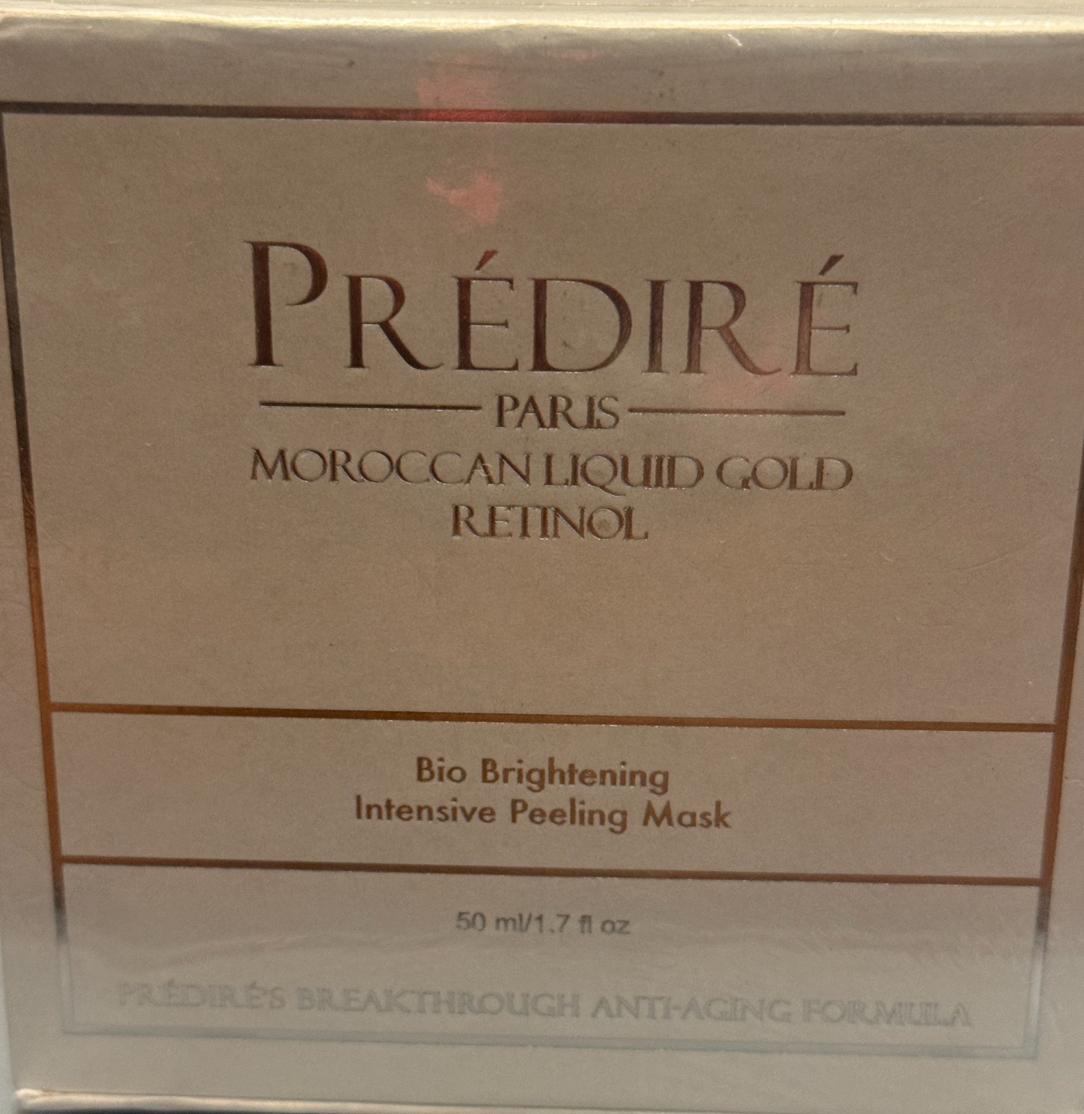 PREDIRE Paris Moroccan Liquid Gold Retinol Bio Brightening Peeling Mask