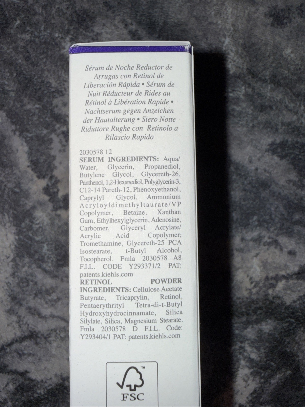 Kiehls Fast Release Wrinkle Reducing 0.3% Retinol Night Serum – Authentic – New
