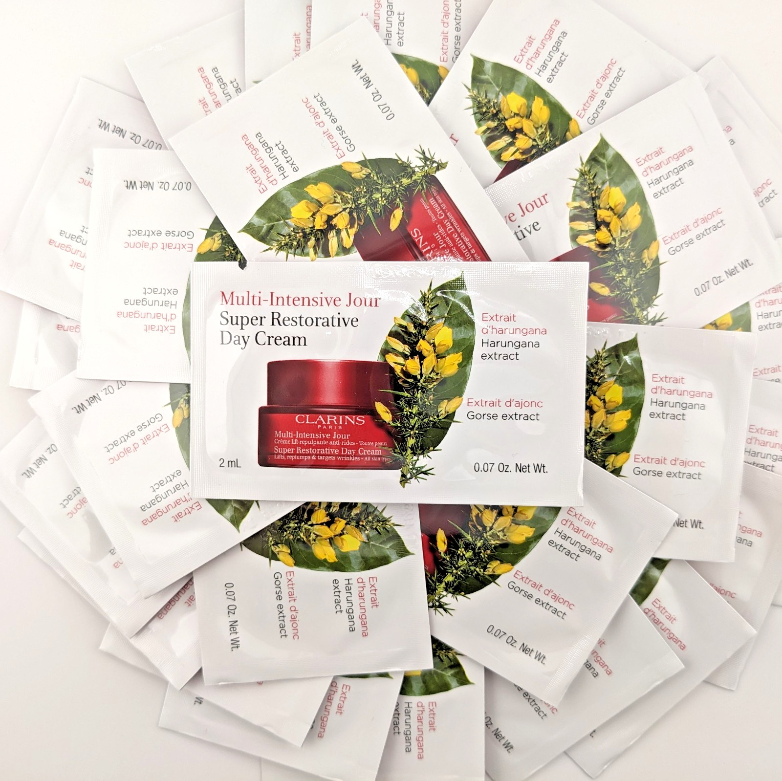 25x Clarins Multi-Intensive Jour Super Restorative Day Cream Samples =Full Size